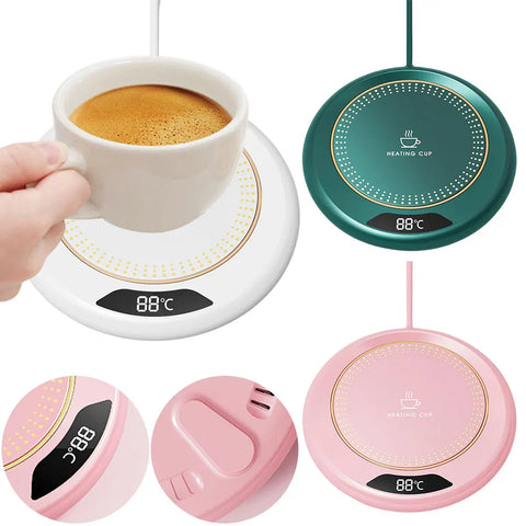 USB Coffee Mug Warmer 3 Temperature Setting Electric Beverage Warmer Coffee Cup Warmer for Coffee Milk Tea Beverage