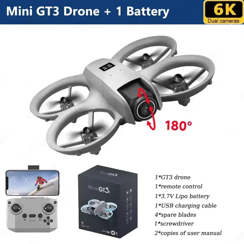 NEW Original GT3 Drone 8K WIFI GPS Professional HD Aerial Photography Remote Control Aircraft HD Dual Camera Quadcopter Toys UAV