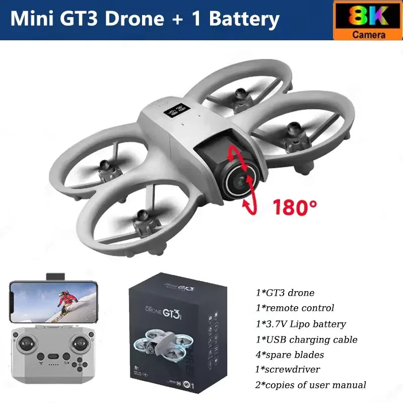NEW Original GT3 Drone 8K WIFI GPS Professional HD Aerial Photography Remote Control Aircraft HD Dual Camera Quadcopter Toys UAV