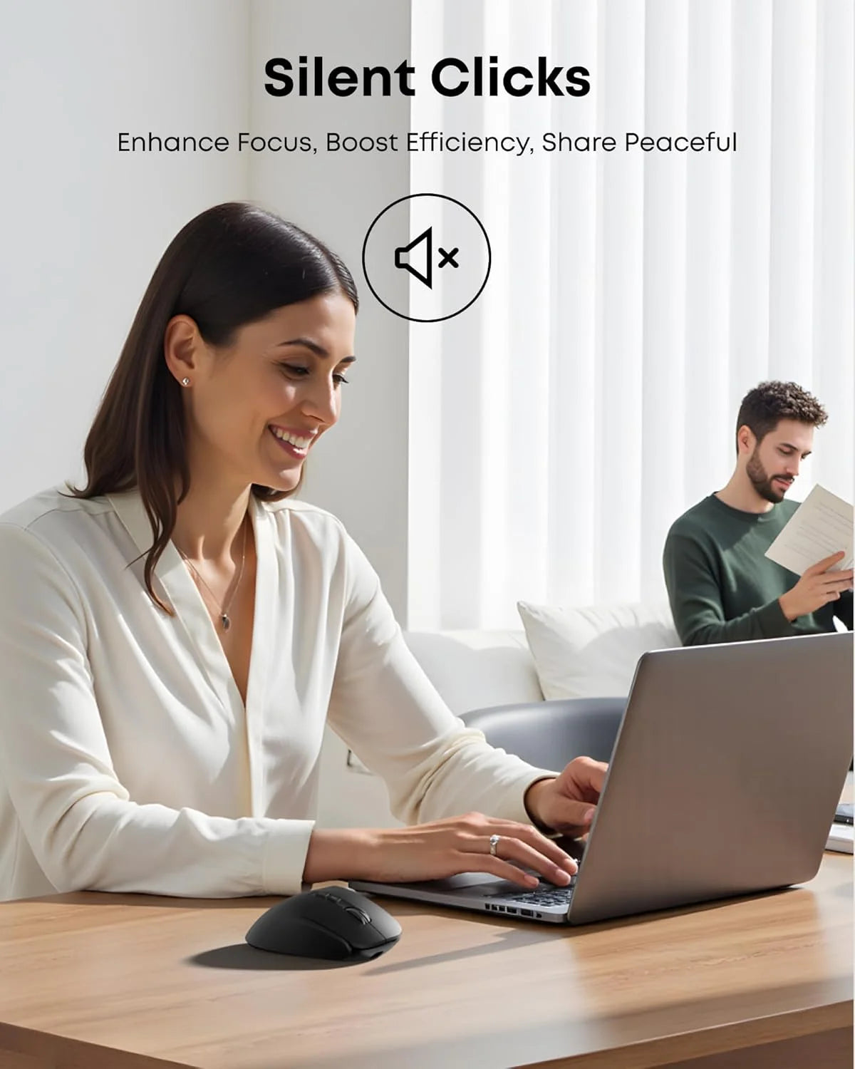 Ergonomic Dual Mode Gaming Mouse Type-C Charging Computer Accessory (For PC, Mobile Phone)