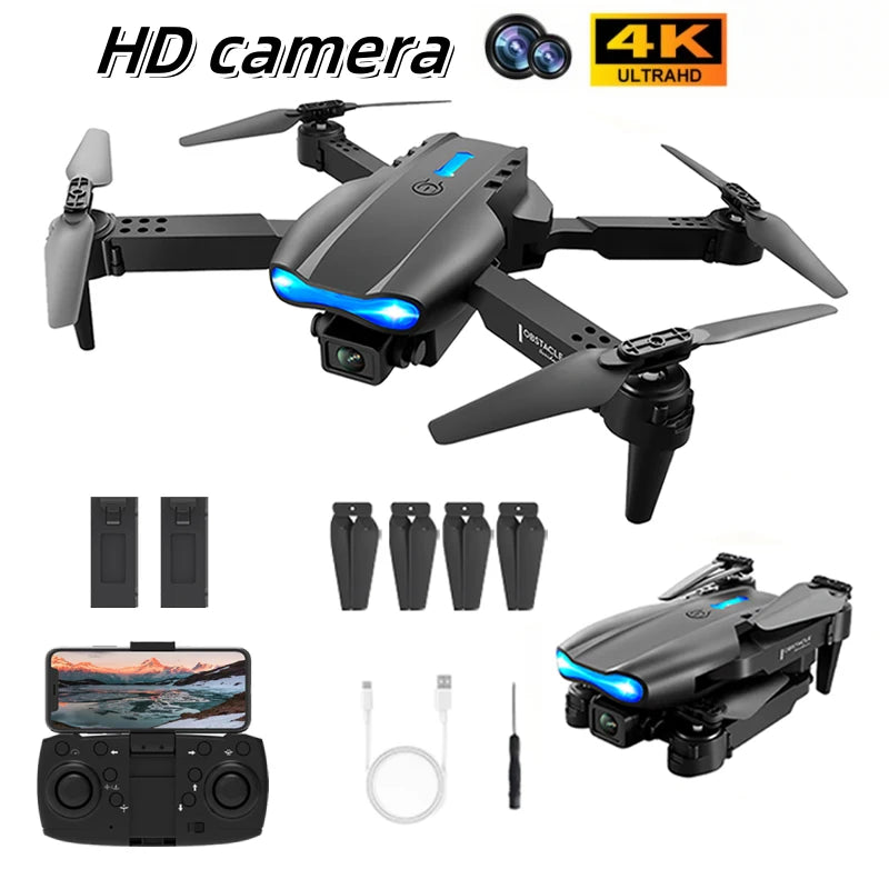 E99 Pro Drone Quadcopter with HD 6K Photography Four Axis RC Handle Altitude Fixation UAV Helicopter Toy for Aerial Photography
