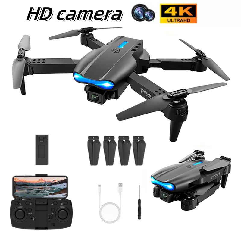 E99 Pro Drone Quadcopter with HD 6K Photography Four Axis RC Handle Altitude Fixation UAV Helicopter Toy for Aerial Photography