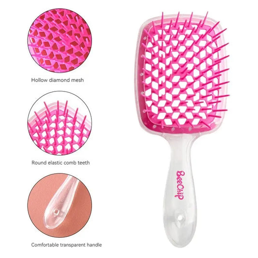 Hairdressing Hair Smoothing Honeycomb Curved Cutout Hair Brush Used For Styling Combing And Massaging The Scalp Hair Comb