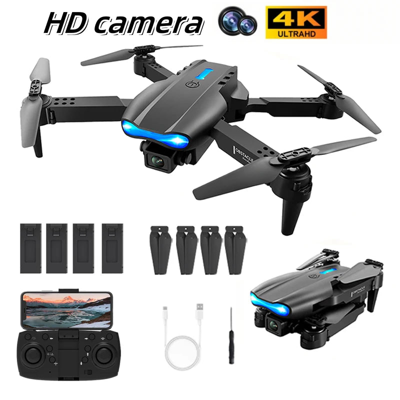 E99 Pro Drone Quadcopter with HD 6K Photography Four Axis RC Handle Altitude Fixation UAV Helicopter Toy for Aerial Photography