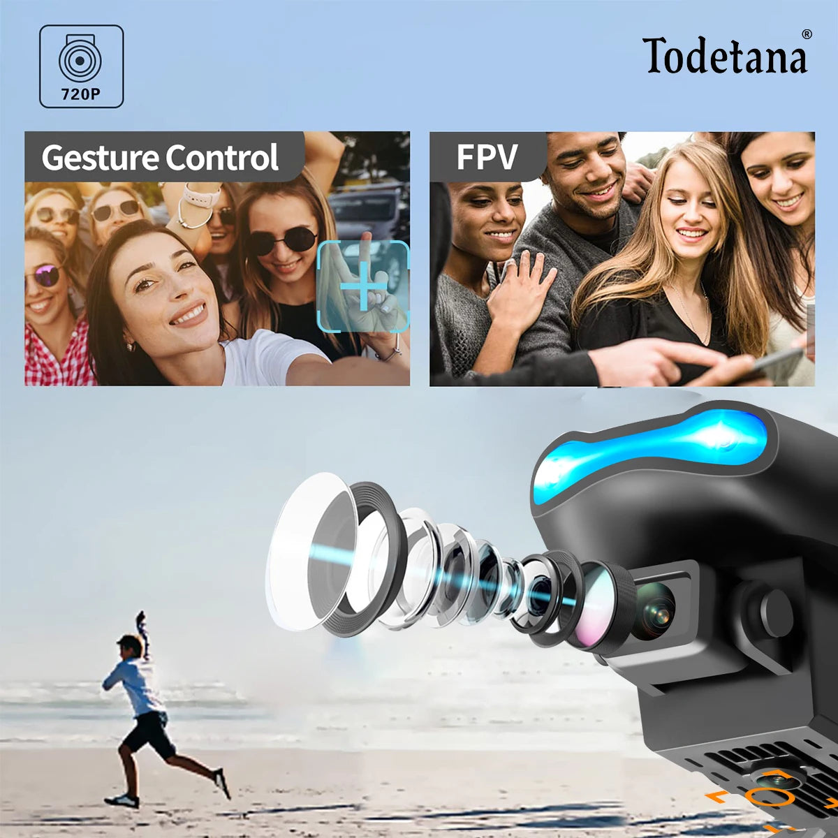 E99 Pro Drone Quadcopter with HD 6K Photography Four Axis RC Handle Altitude Fixation UAV Helicopter Toy for Aerial Photography