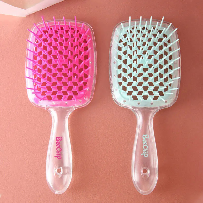 Hairdressing Hair Smoothing Honeycomb Curved Cutout Hair Brush Used For Styling Combing And Massaging The Scalp Hair Comb