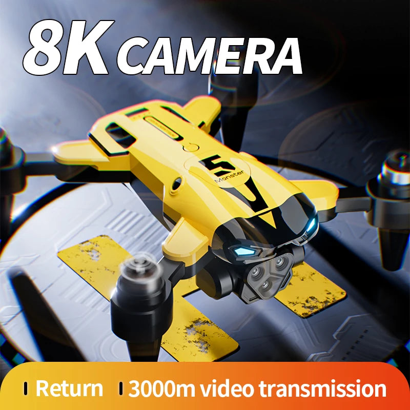 KBDFA New M5 Max Drone 8K Professinal 4K HD Camera Wide Angle Optical Flow Localization Brushless Motor RC Quadcopter Apron Sell