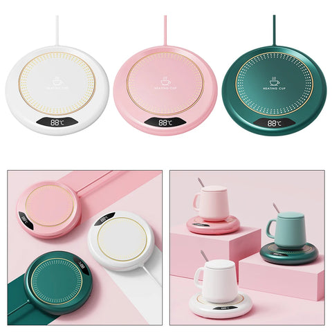 Coffee Mug Warmer 3 Temperature Setting Electric Cup Heater USB Constant Cup Warmer Tea Water Milk Heating Coasters Pad for Home