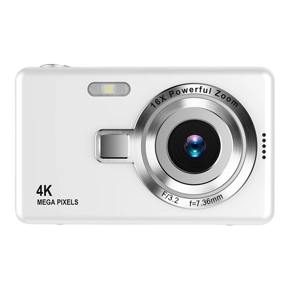 4K HD 1080P Digital Camera 96MP Portable Vlogging Camera 16X Zoom Camcorder Camera 2.4 Inch IPS Screen for Photography and Video