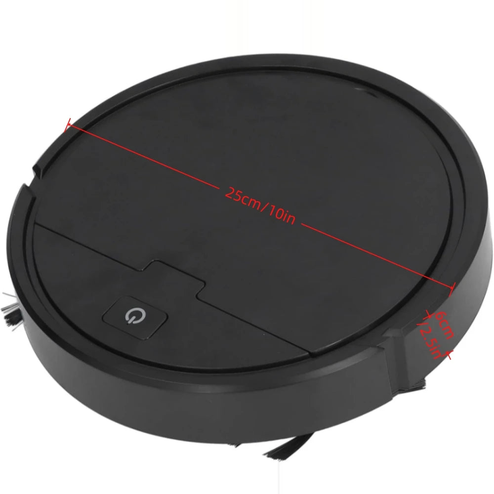 3-in-1 Smart Sweeping Robot: Vacuum, Sweep, and Mop - USB Rechargeable Efficient USB Rechargeable Mini Vacuum Robot with Mopping