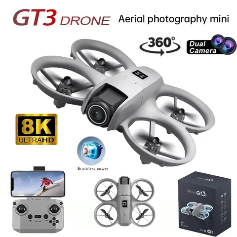 NEW Original GT3 Drone 8K WIFI GPS Professional HD Aerial Photography Remote Control Aircraft HD Dual Camera Quadcopter Toys UAV